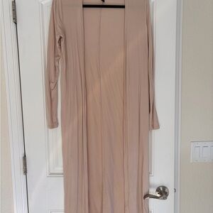 FOREVER 21 Long Beige Cardigan Duster